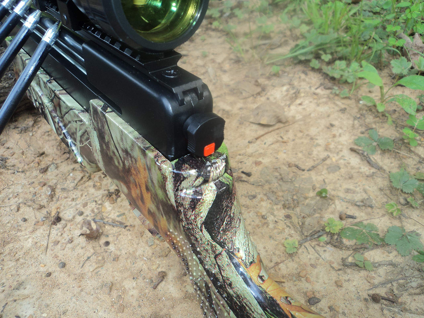 150 lbs WT-Goliath 75 Repeating Hunting Crossbow with 3 x 32 Scope Shoots Steel Balls, Arrows and Bolts