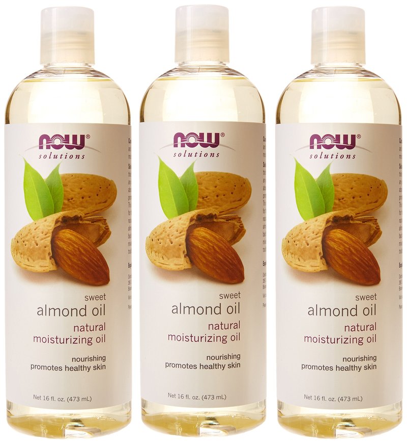 Now Foods Almond Oil, 16 Fl Oz (Pack of 3)