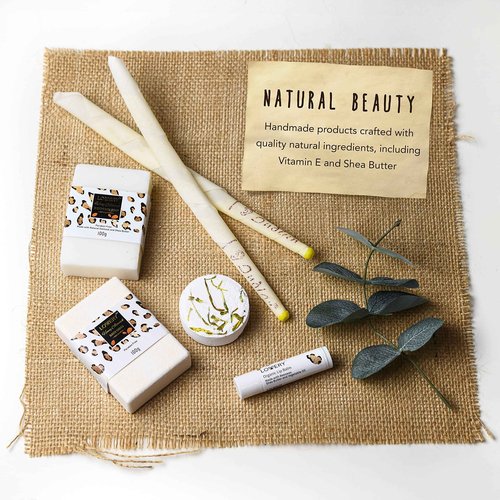 Christmas At-Home Spa Kit with Honey Almond Scent, Bath Gift Basket - Vit E-Rich Bath Essentials, Tumbler, Ear Candles, Bath Oil, Salts, Shower Steamer, Organic Lip Balm & More in Leopard Basket, 21