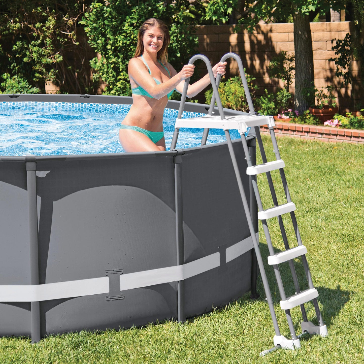 Intex Deluxe Pool Ladder with Removable Steps