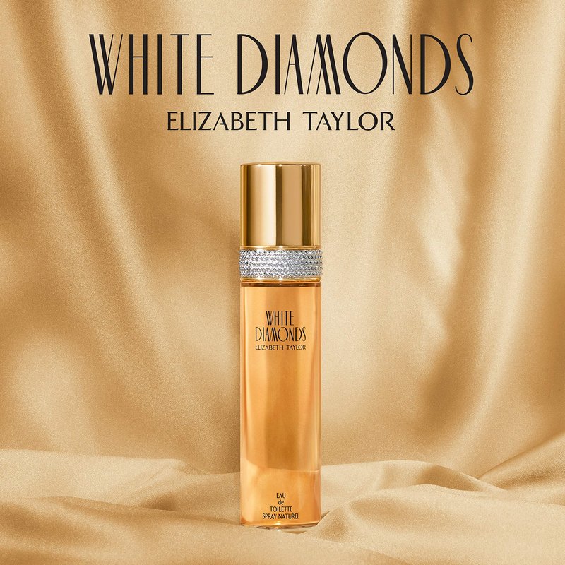 Elizabeth Taylor White Diamonds Eau de Toilette Set for Women, Moisturizing Body Shower Gel, Body Cream, Floral Scent, Spray Spray, Women's Fragrance, Based on Invigorating Notes