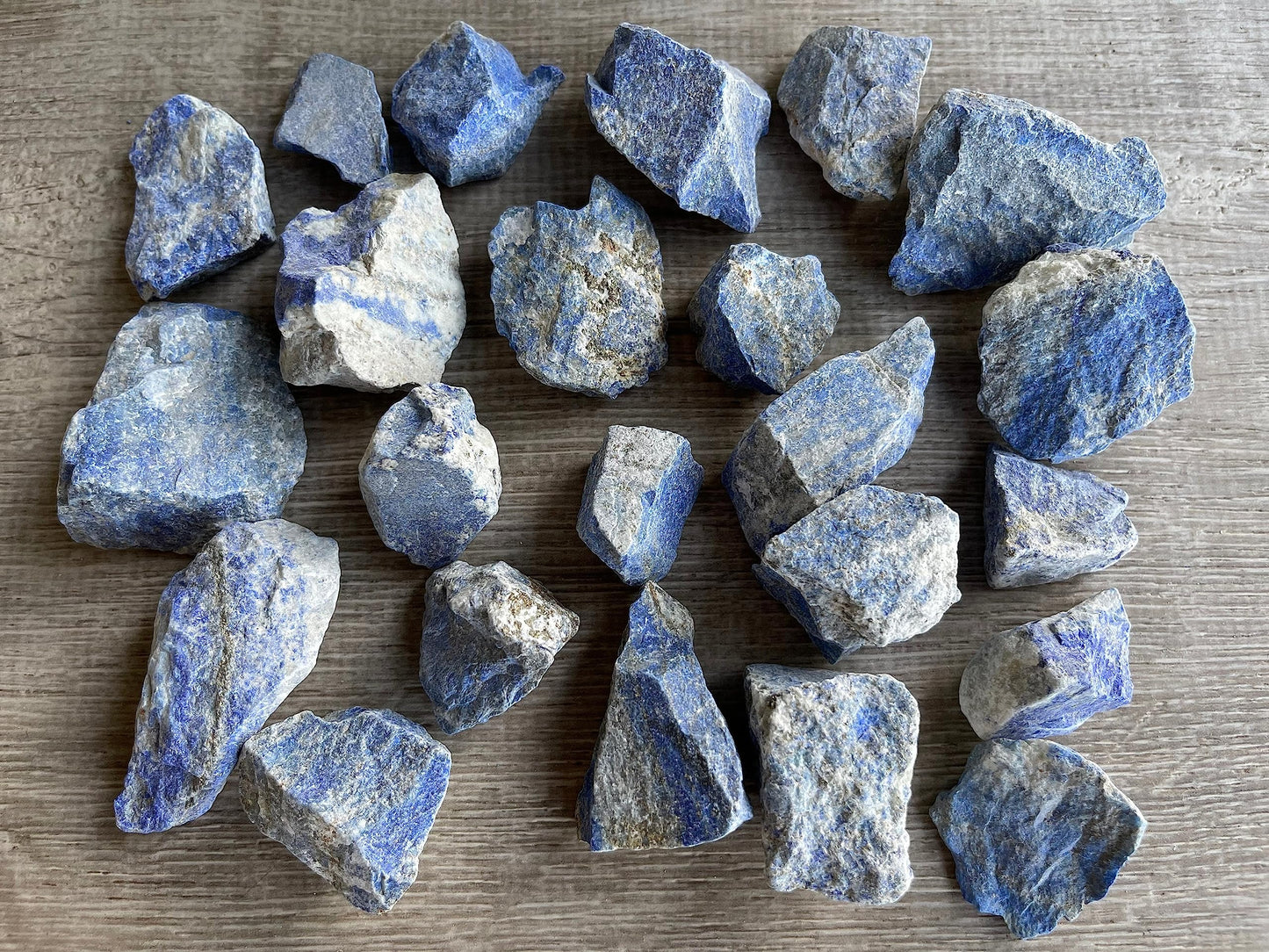 GAF TREASURES Wholesale Raw Lapis Lazuli Crystals, Natural Lapis Lazuli Stone, Natural Rough Lapis Lazuli Crystals, Lapis Lazuli Rough, Healing Crystals (Lapis Lazuli, 0.25 Pound)