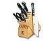 ZWILLING Pro 7-pc Knife Block Set with Bonus Sharpener