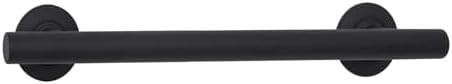 Seachrome 18-inch Coronado Designer Straight Bathroom Shower Grab Bar, Stainless Steel, Matte Black