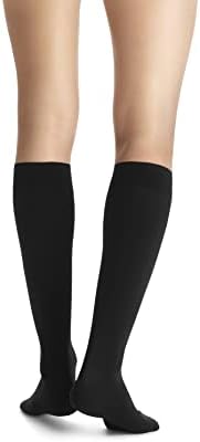 JOBST Opaque SoftFit 15-20 mmHg Closed Toe Knee High Compression Stocking, Classic Black, Large
