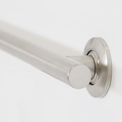 Seachrome 24-inch Coronado Designer Straight Bathroom Shower Grab Bar, Satin Stainless Steel, Brushed Nickel