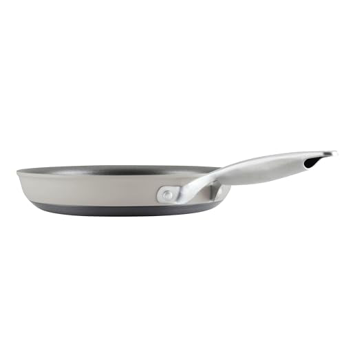 Anolon Achieve Hard Anodized Nonstick Cookware Pots and Pans Set, 9 Piece - Silver
