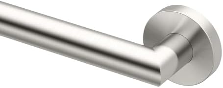 Gatco 976 Glam 36" Grab Bar, Satin Nickel/ADA Compliant Stainless Steel Safety Grab Bar for Bathroom