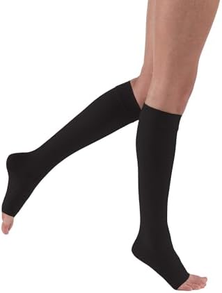 JOBST Relief 30-40 mmHg Compression Stockings, Knee High, Open Toe | Compression Socks for Women/ Men for Tired, Aching or Swollen Legs