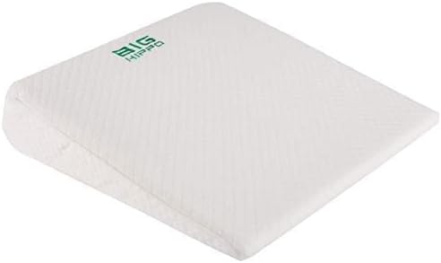 Big Hippo 7.5" Bed Wedge Pillow Memory Foam Cushion，Pillow Wedges for Sleeping and Acid Reflux, Leg, Neck Pain, Snoring, Include Removable Washable Cover, 24 x22 x7.5 inches