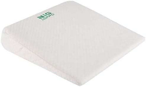 Big Hippo 7.5" Bed Wedge Pillow Memory Foam Cushion，Pillow Wedges for Sleeping and Acid Reflux, Leg, Neck Pain, Snoring, Include Removable Washable Cover, 24 x22 x7.5 inches
