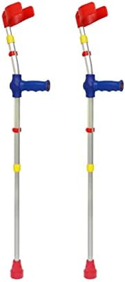 PEPE Mobility - Forearm Crutches for Kids (x2 Units), Colored, Adjustable, Pediatric Girls and Boys - Made in Europe