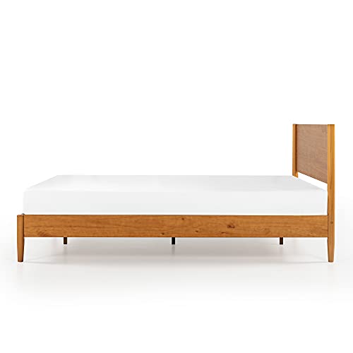 ZINUS Allen Mid Century Wood Platform Bed Frame/Solid Wood Foundation/Wood Slat Support/No Box Spring Needed/Easy Assembly, King
