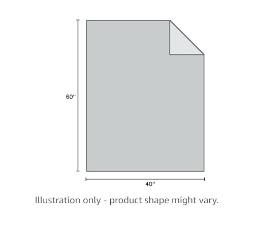 CuteKing Weighted Blanket (7lbs, 40"x 60", Grey) Heavy Blanket for 60-80lbs, Weighted Blanket for Cooling & Heating with Premium Glass Beads, Thick Blanket All-Season