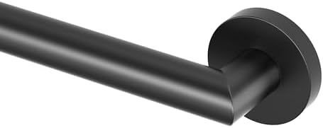 Gatco 966MX Glam 36" L Grab Bar, Matte Black/ADA Compliant Stainless Steel Safety Grab Bar for Bathroom