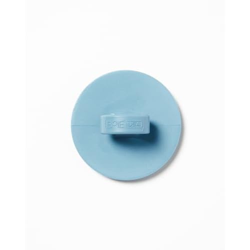 Boie USA Face Scrubber - Handheld Facial Tool, Deep Cleansing Exfoliating Facial Brush. Fights Acne with Gentle, Silicone-Like Bristles, Long Lasting, & Hypoallergenic (Blue)