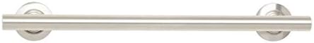 Seachrome 24-inch Coronado Designer Straight Bathroom Shower Grab Bar, Satin Stainless Steel, Brushed Nickel
