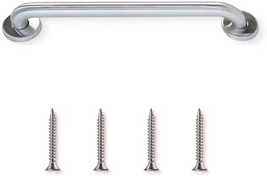 18' Smooth Grip Stainless Steel Grab Bars | ADA Safety Bars for Seniors, Elderly & Handicap - Holds Up to 400lbs, Suitable for Bathtubs & Showers