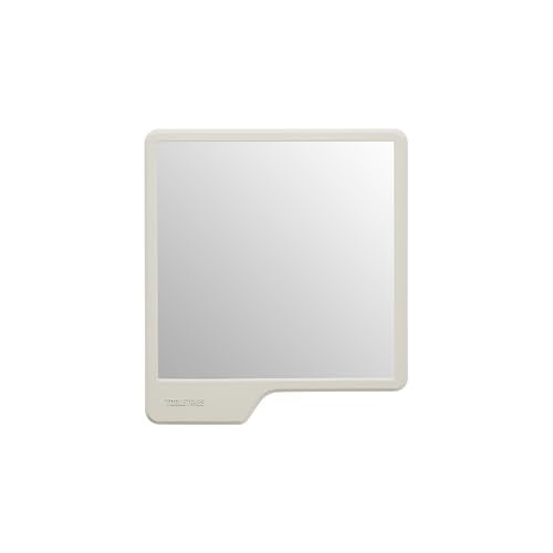 TOOLETRIES Oliver Shower Mirror - Premium Shower Mirror for Shaving, Grooming - 100% silicone - Shatterproof Mirror - Grips to Shiny Surfaces - No Suction Cups - No Adhesives - Sand