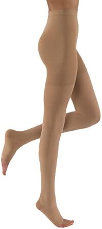 JOBST Relief 20-30 mmHg Compression Stockings, Waist High Pantyhose, Closed Toe, X-Large, Beige