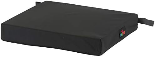 NOVA Medical Products Gel & Memory Foam Seat & Wheelchair Cushion in 8 Sizes (from 16” x 16” to 18” x 24” Extra Wide), Comfortable & Durable Everyday Seat Cushion with Removable Water Resistant Cover, 2” or 3” Thick, Black