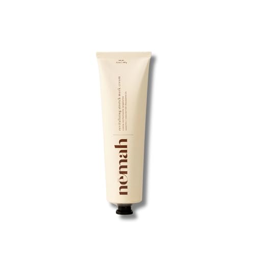 Nemah - Stretch Mark Cream for Pregnancy - Pregnancy Stretch Mark Prevention & Reduction, Postpartum Stretch Mark Cream with Vanistryl, Shea Butter, & Macadamia Oil - Vegan & Cruelty-Free - 3.5 oz.