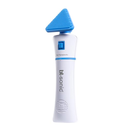 Bio-Therapeutic bt-Sonic Facial Cleansing Brush, Microsonic Handheld Silicone Face Cleanser, Exceptional Quality Water Resistant Face Exfoliator