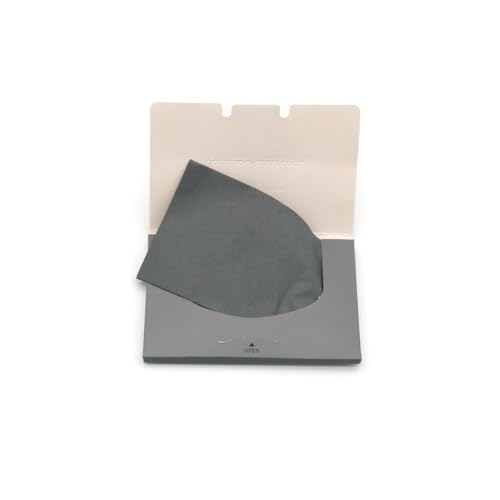 Bamboo charcoal oil blotting sheets for face,100 Counts in 1 Pack,lift away excess oil,easy to slip into your purse, makeup bag, or even your pocket (Grey)