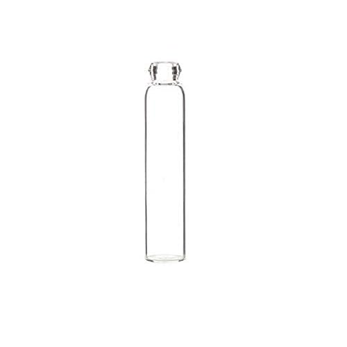 JJKMALL- 100PCS 1ml 1/4 Dram Empty Glass Perfume Sample Bottle Vials with 3ml 1pcs Droppers Samplers for Essential Oils Aromatherapy caps with