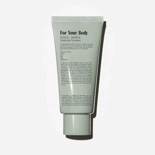 N?cessaire The Body Exfoliator. Eucalyptus. AHA/BHA/PHA. Resurface Skin. Smooth KP and Rough Patches. Hypoallergenic. Dermatologist-Tested. 180 ml / 6.1 fl oz