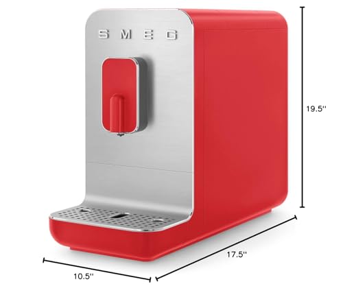 Smeg BCC01RDMUS Fully Automatic Coffee Machine, Red