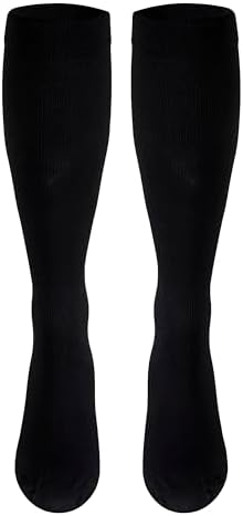 Truform Women's 15-20 mmHg Medical Compression Socks, Moderate Support Soft Stretch Comfort Microfiber, Knee High, Closed Toe, Black, Medium