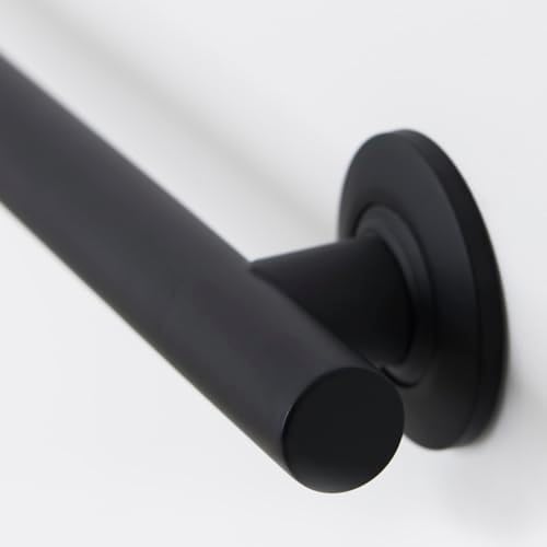 Seachrome 36-inch Coronado Designer Straight Bathroom Shower Grab Bar, Stainless Steel, Matte Black