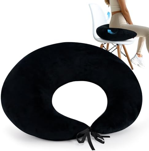 BBL Pillow After Surgery for Butt Sleeping Sitting, Driving Donut Hemorrhoid Pillow, Seat Support Hip Cushion, Cotton BBL Post Surgery Recovery Must Haves (Upgraded)