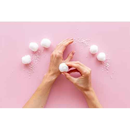 DecorRack 600 ct Small Cotton Balls, 100% Pure Natural Cotton, for Make-Up, Nail Polish Removal, Pet Care, Soft and Absorbent (Pack of 600)