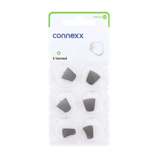 Connexx 3.0 Small Vented Hearing Aid Domes - Size Small - Comfortable and Breathable Fit for Enhanced Audio Clarity