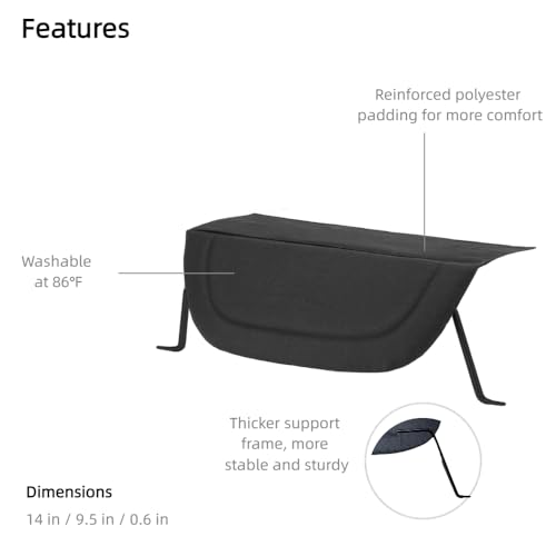 Leg Rest for Joolz AER+/AER Stroller - Provide Extra Leg Support for a Relaxed Ride, Easily Adjustable and Folds with Buggy for Joolz AER+/AER Stroller - Black