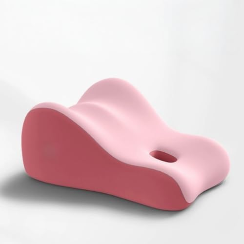 Couples Butt Cushion Pillow for Intimacy, Low-Profile Ergonomic Memory Foam Pillow for Bed, Home Pillows for Sitting and Lying, Recovers After Impact, Provides Intimacy Support (Pink-Large)