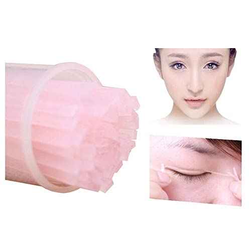 Double Eyelid Sticker 50pcs Invisible Double Eyelid Tape Fiber Magic Eyelid Stickers Double Sided Strip Adhesive Tape Beauty Tools Double Eyelid Stickers