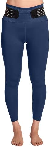 Tommie Copper Womenâs Pro-Grade Lower Back Support Compression Leggings Capris with Pocket & Adjustable Straps