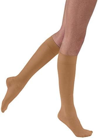 BSN Medical 119121 Jobst Ultra Sheer Compression Stocking, Knee High, 20-30 mmHG, Closed Toe, Medium, Sun Bronze