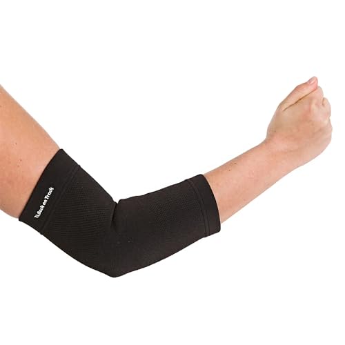 Back on Track Physio Elbow Brace 4-Way Stretch 1207 with Welltex Technology, Black, Large