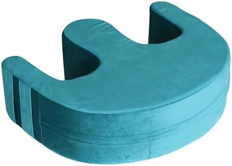 Sexysamba Bedridden Patient Turning Device with Fixing Strap Elderly Assistance Products Bed Rest Leg Pillow Patient Lift Aid Flannel Multifunctional Anti-Decubitus Nursing Products, Blue