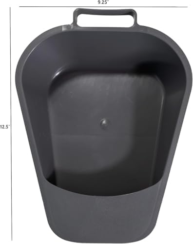 Portable Fracture Bedpan - Female Urinal with Built-in Handle for Easier Placement and Removal - Easy Clean Plastic Bed Pan Spill-Free Guard for Bed-Bound/Bedridden Patient for Women and Men (12)
