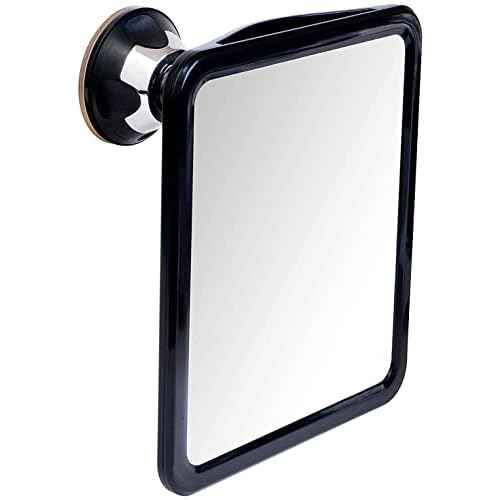 MIRRORVANA Fogless Shower Mirror for Shaving with Upgraded Suction, Dual Anti Fog Design, Shatterproof Surface & 360¡Æ Swivel, 8" x 7"