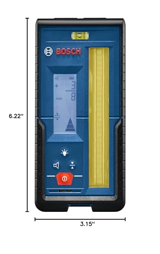 BOSCH LR20 1000 ft Red and Green-Beam Rotary Laser Receiver, Includes Mounting Bracket & 2 AA Batteries