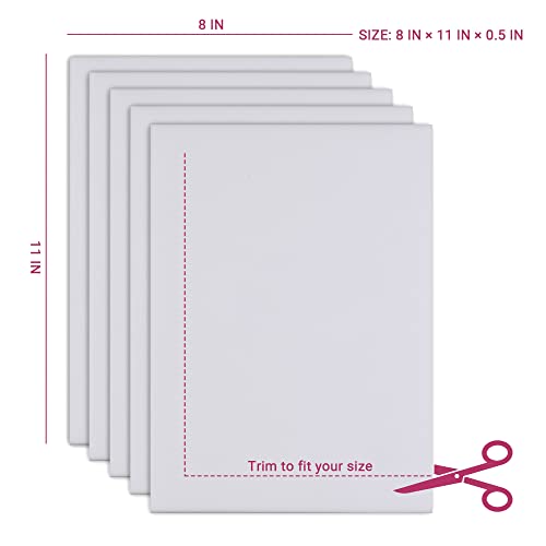 Ms.Medic [5 Pack] Lipo Foam Ab Board for all types of Compression Garments to help Post Surgery Liposuction, Tummy Tucks, Arm &Thigh Lipo, & BBL