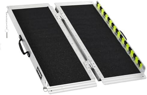 Wheelchair Ramp 3FT, Anti-Slip Aluminum Folding Handicap Portable Ramp, Wheelchair Ramps for Home Steps, Stairs, Doorways, Scooter Ramp
