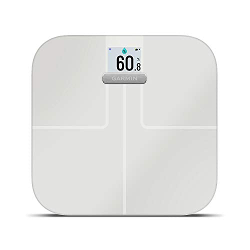 Garmin Index S2, Smart Scale with Wireless Connectivity, Measure Body Fat, Muscle, Bone Mass, Body Water% and More, White (010-02294-03) (Renewed)