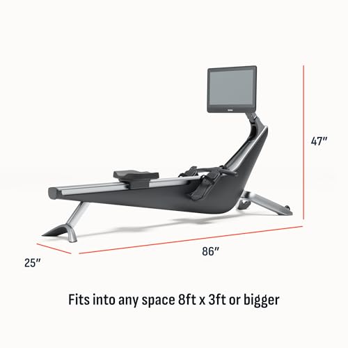 Hydrow Origin Rowing Machine with Immersive 22" HD Rotating Screen - Stows Upright | Live and On-Demand at-Home Workouts, Membership Required